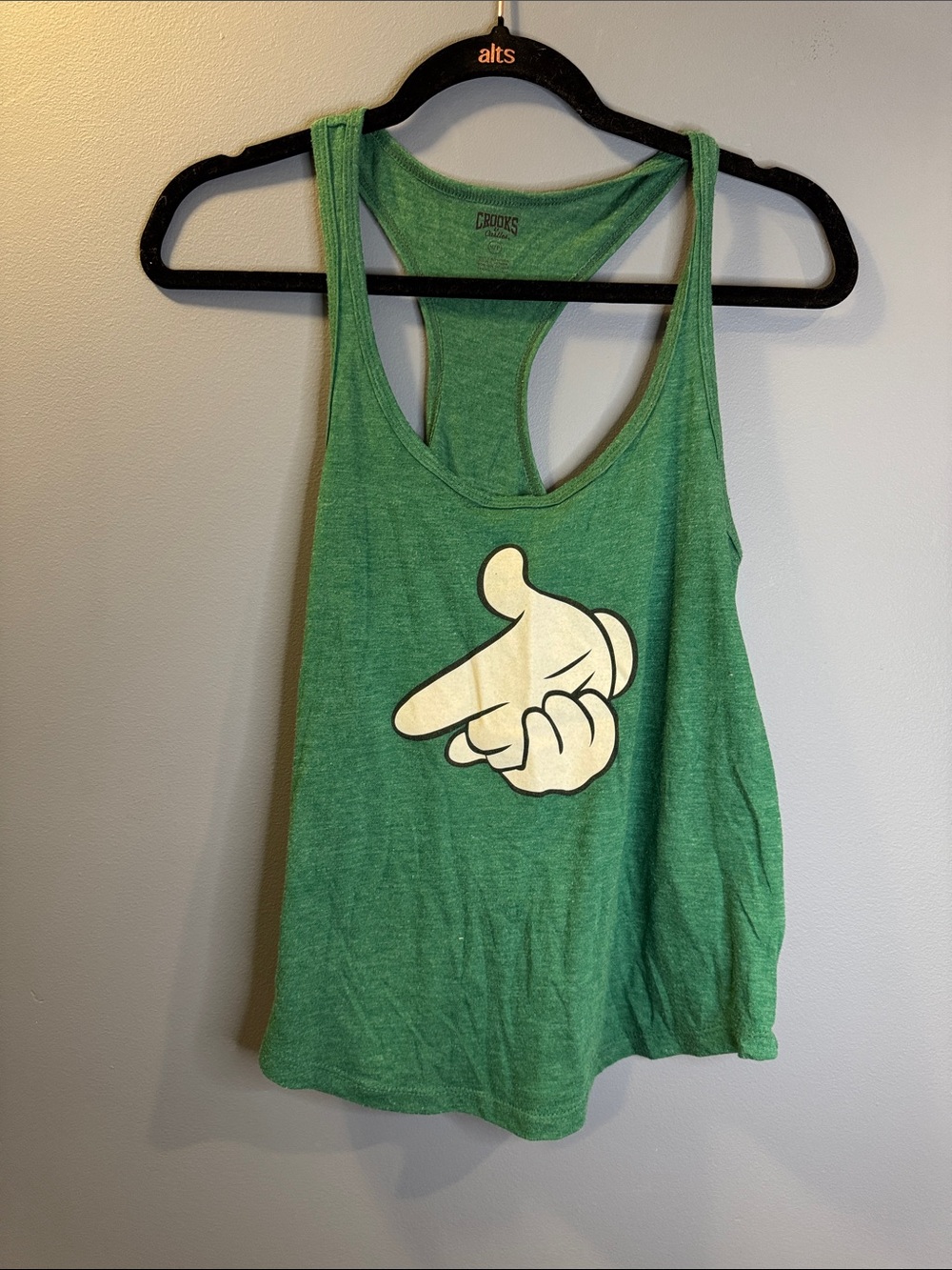Green Graphic Tank Top